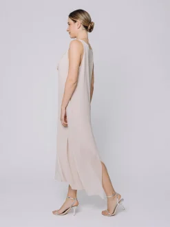 Abito in doppio strato di chiffon