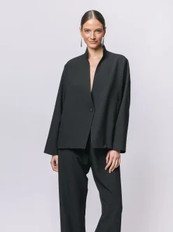 Blazer in crêpe