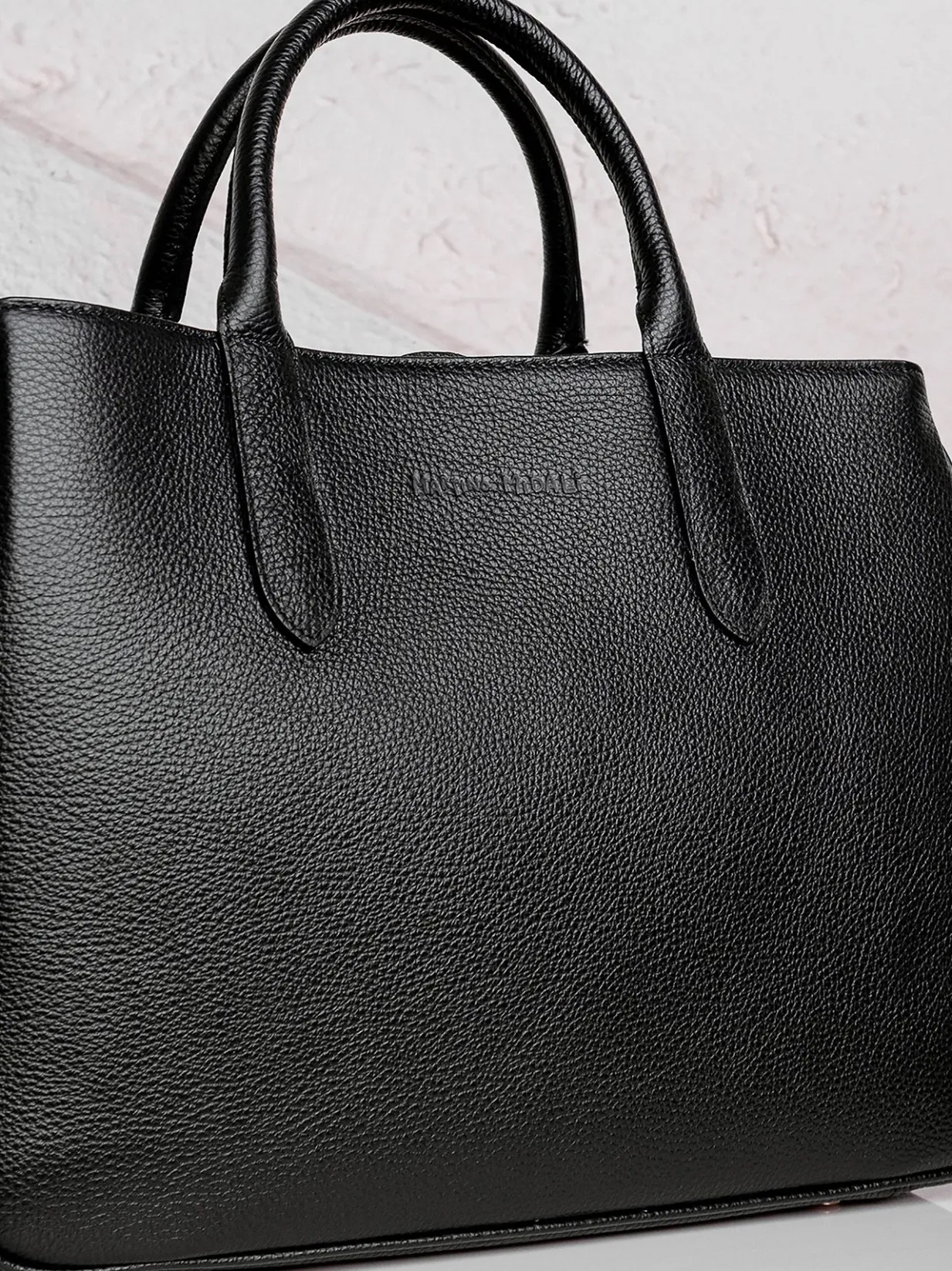 Borsa a mano in pelle