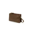 Borsa in pelle con tre zip