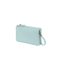 Borsa in pelle con tre zip