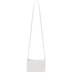 Borsa in pelle con tre zip