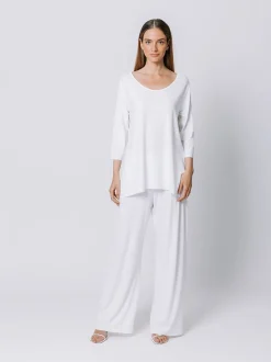 Boxy t-shirt lunga BIANCA