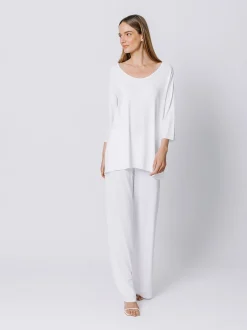 Boxy t-shirt lunga BIANCA