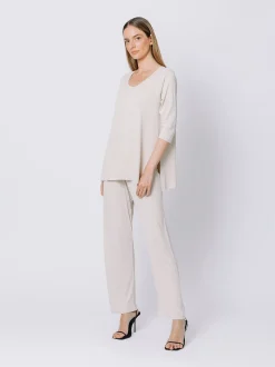 Boxy t-shirt lunga GESSO