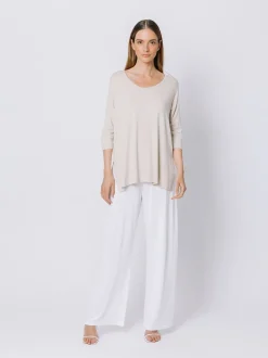 Boxy t-shirt lunga GESSO