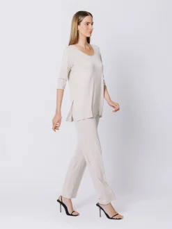 Boxy t-shirt lunga GESSO