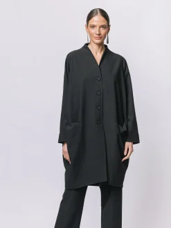 Cappottino in crêpe stretch
