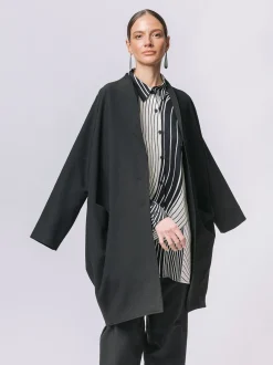 Cappottino in crêpe stretch