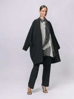 Cappottino in crêpe stretch