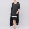 Cardigan lungo in jersey