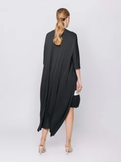 Cardigan lungo in jersey