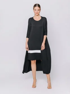 Cardigan lungo in jersey