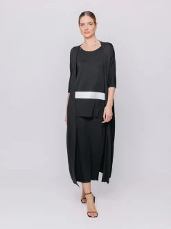 Cardigan lungo in jersey