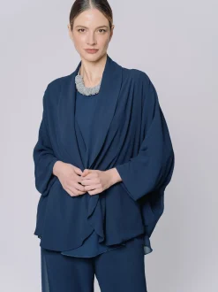 Giacca in chiffon fluido