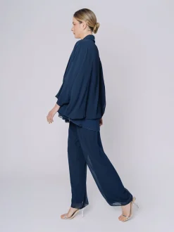 Giacca in chiffon fluido