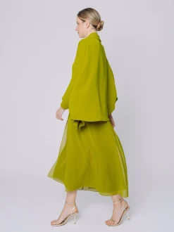 Giacca in chiffon fluido