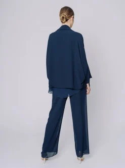 Giacca in chiffon fluido