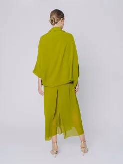 Giacca in chiffon fluido