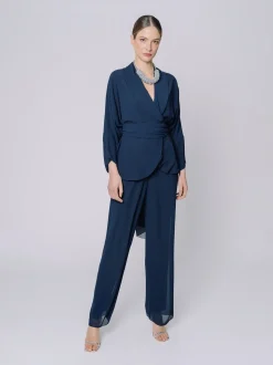 Giacca in chiffon fluido