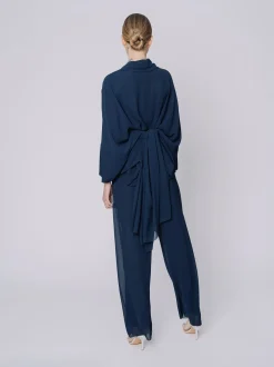 Giacca in chiffon fluido