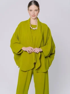 Giacca in chiffon fluido