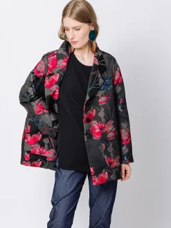 Giacca over jacquard