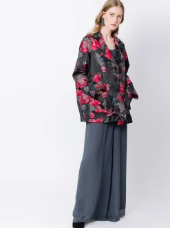 Giacca over jacquard