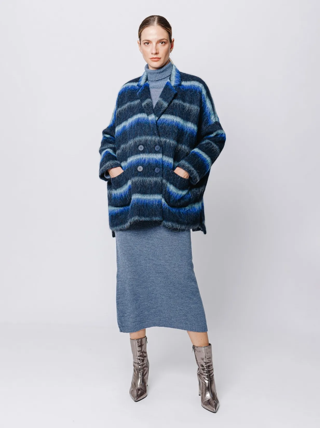Giacca oversize in Alpaca