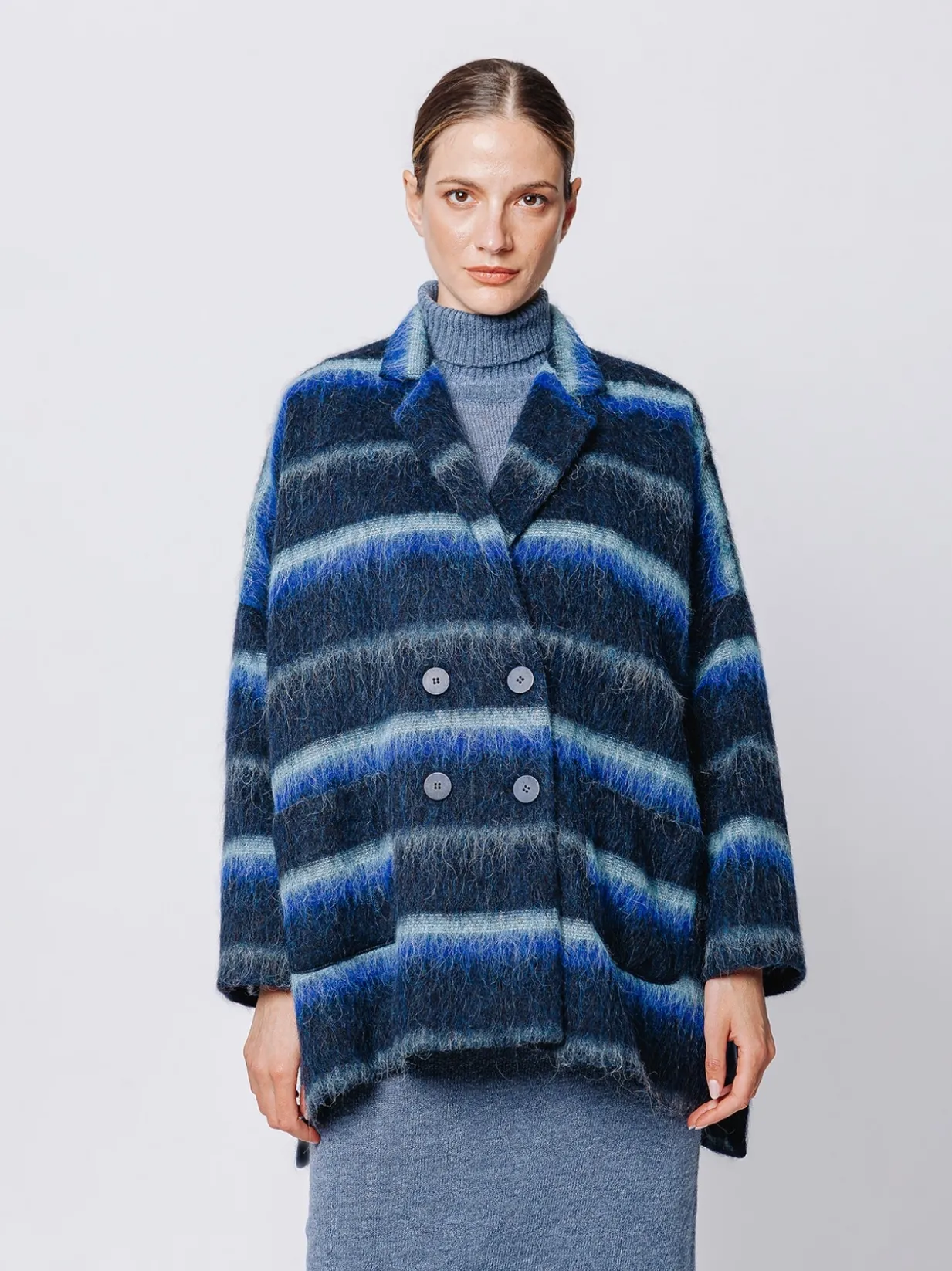 Giacca oversize in Alpaca