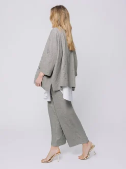 Giacca Oversize in Misto Cotone e Lino