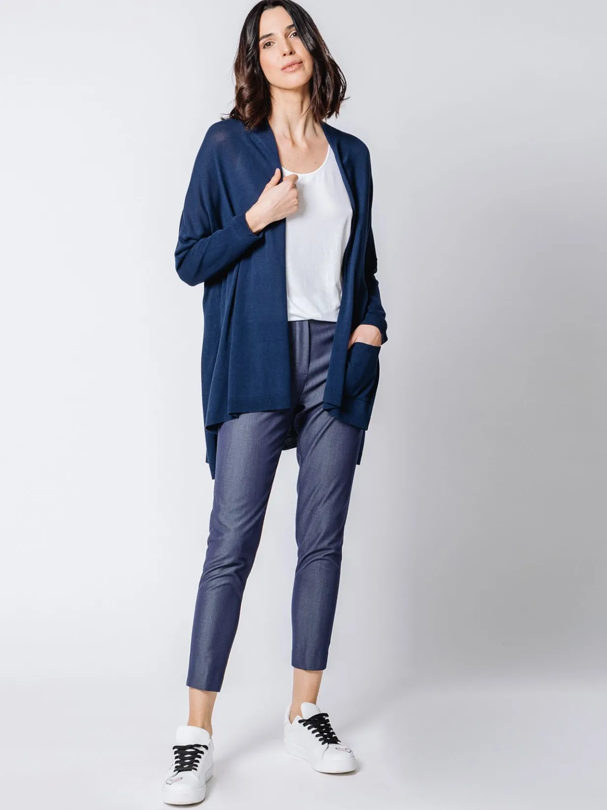 Maxi cardigan Blue