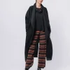 Maxi cardigan in lana cotta
