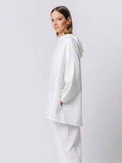 Maxi felpa ultralight con cappuccio