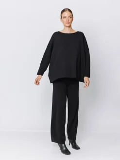 Maxi maglia in filato misto lana