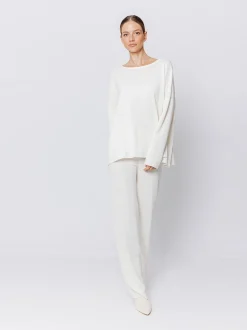 Maxi maglia in filato misto lana