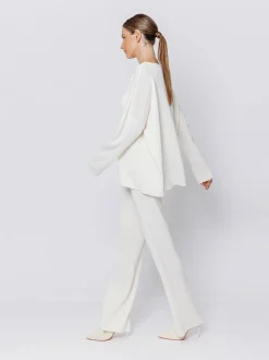 Maxi maglia in filato misto lana