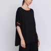Maxi scatola in jersey con inserti stampati in mussola