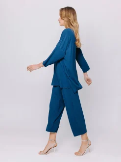 Maxi t-shirt a costine piatte