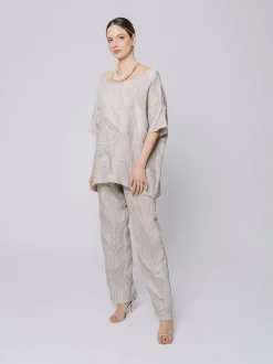 Maxi t-shirt a scatola Plissé eMaterica