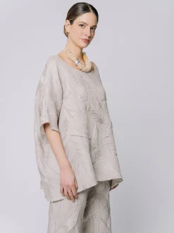 Maxi t-shirt a scatola Plissé eMaterica