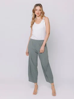 Pantalone a costine piatte
