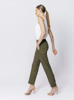 Pantalone chino in cady fluido