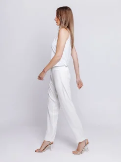 Pantalone chino in cady fluido
