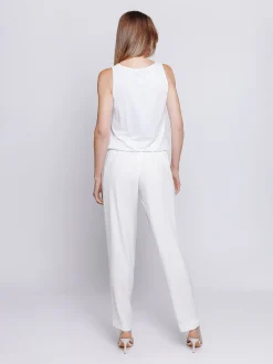 Pantalone chino in cady fluido