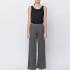 Pantalone elastico in jersey melange