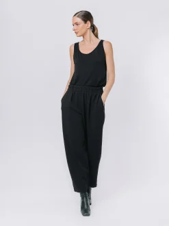 Pantalone gaucho in crepe