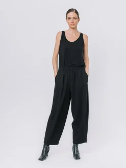 Pantalone gaucho in crepe