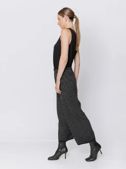 Pantaloni in maglia a righe