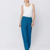 Pantaloni in tessuto goffrato
